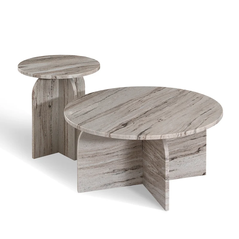 Table basse SILEA en marbre 70cm