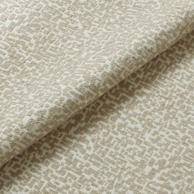 Pouf LUCKY tissu texturé à motif