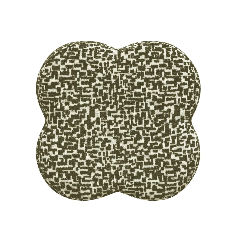 Pouf LUCKY tissu texturé à motif