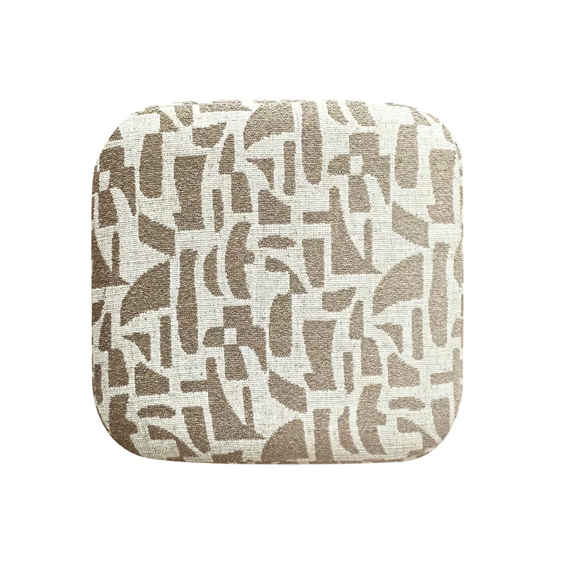 Pouf ARO tissu bouclé à motifs