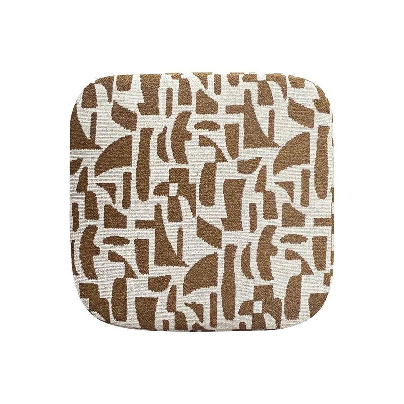 Pouf ARO tissu bouclé à motifs