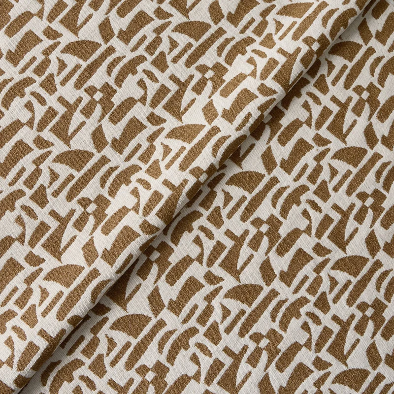 Pouf ARO tissu bouclé à motifs