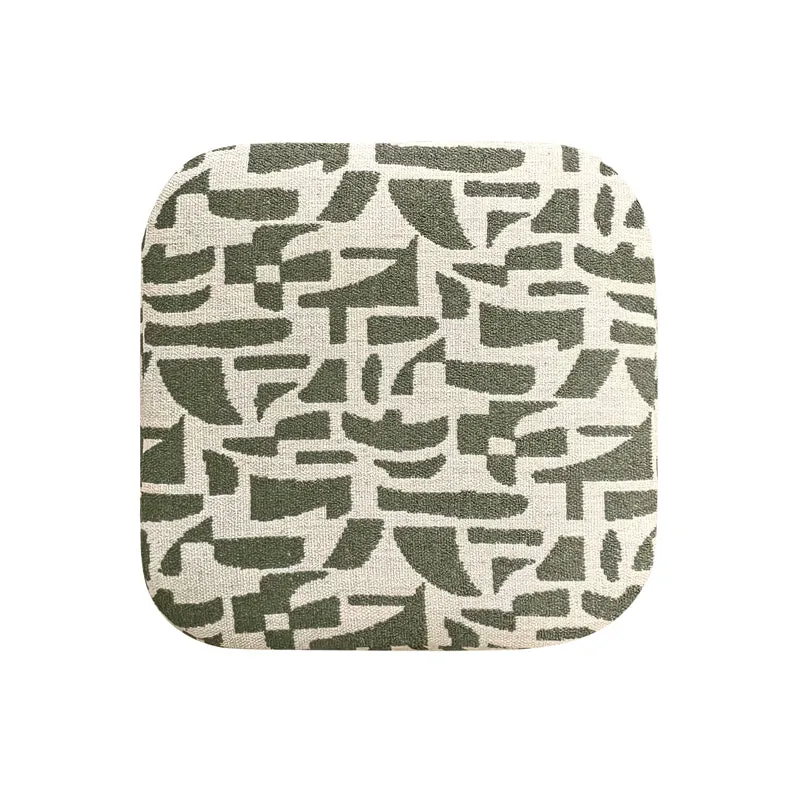 Pouf ARO tissu bouclé à motifs