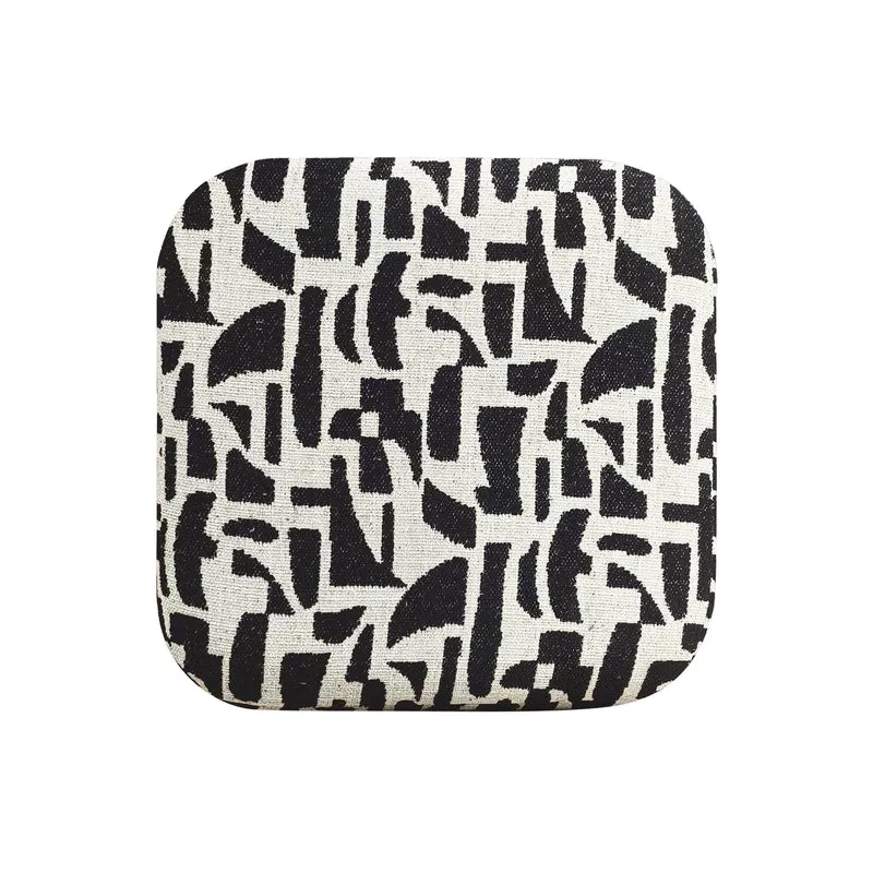 Pouf ARO tissu bouclé à motifs