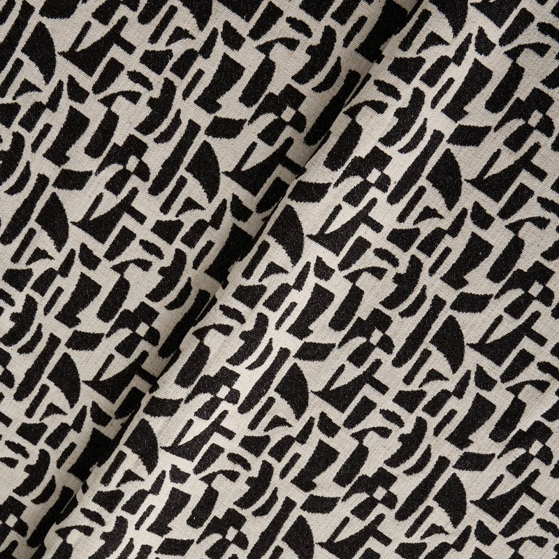 Pouf ARO tissu bouclé à motifs