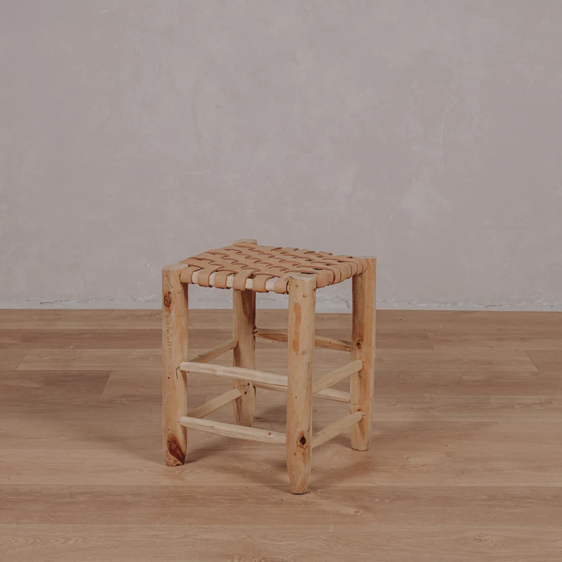 Tabouret Tanger - cuir