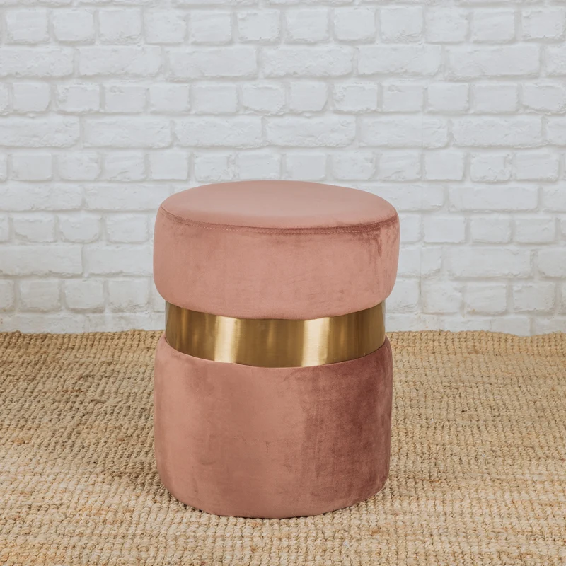 Pouf Cliff - vieux rose