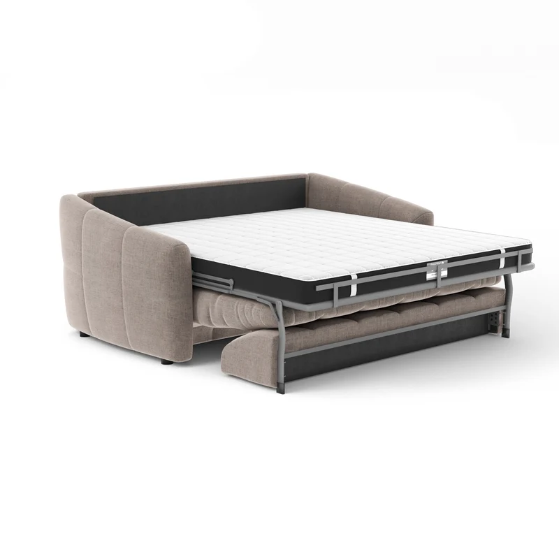 Canapé convertible express matelas 140cm NORA Tissu Velours