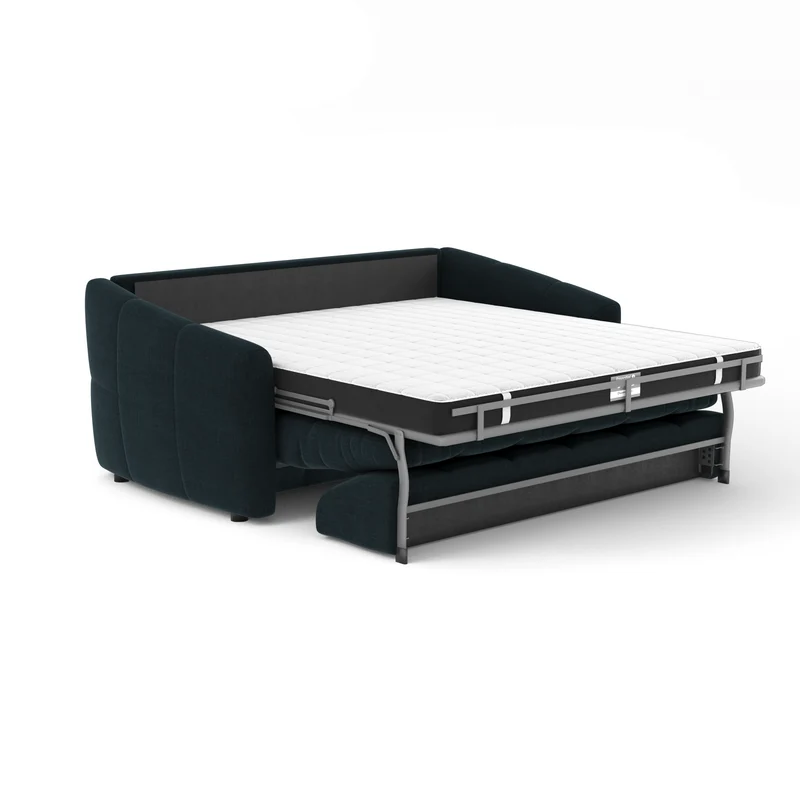 Canapé convertible express matelas 140cm NORA Tissu Velours