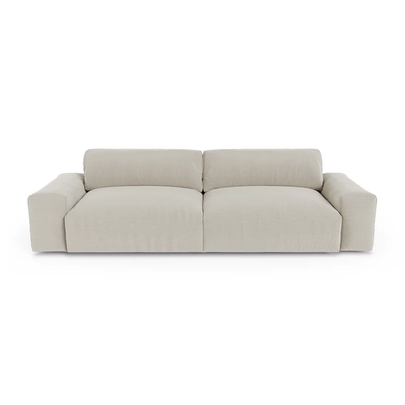 Canapé 3 places BLISS Tissu tramé toucher doux