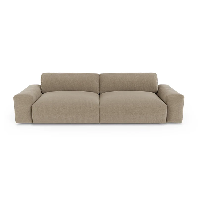 Canapé 3 places BLISS Tissu tramé toucher doux