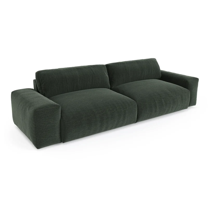 Canapé 3 places BLISS Tissu tramé toucher doux