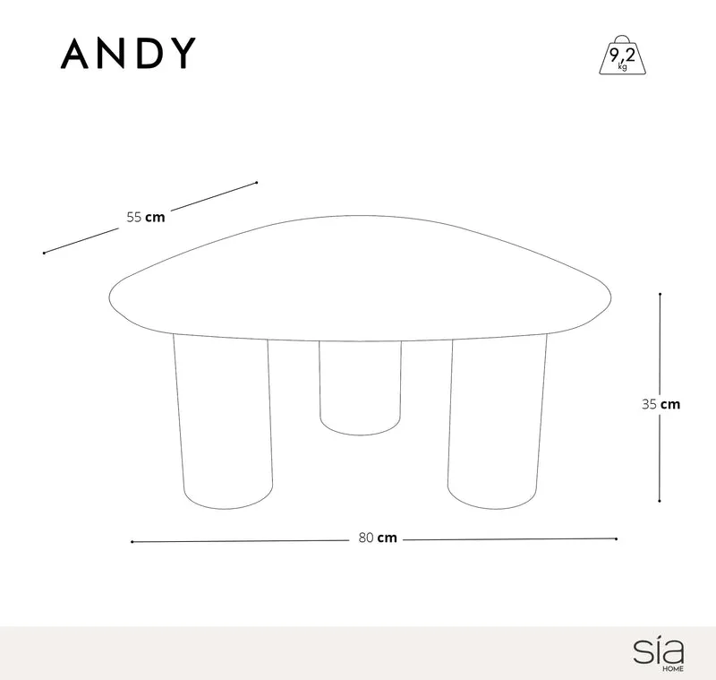 Table basse ANDY 80cm