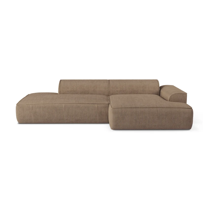 Canapé angle droit 260cm MIA Velours Côtelé