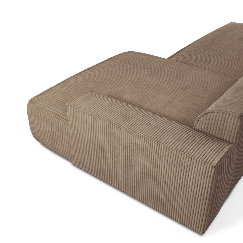 Canapé angle droit 260cm MIA Velours Côtelé