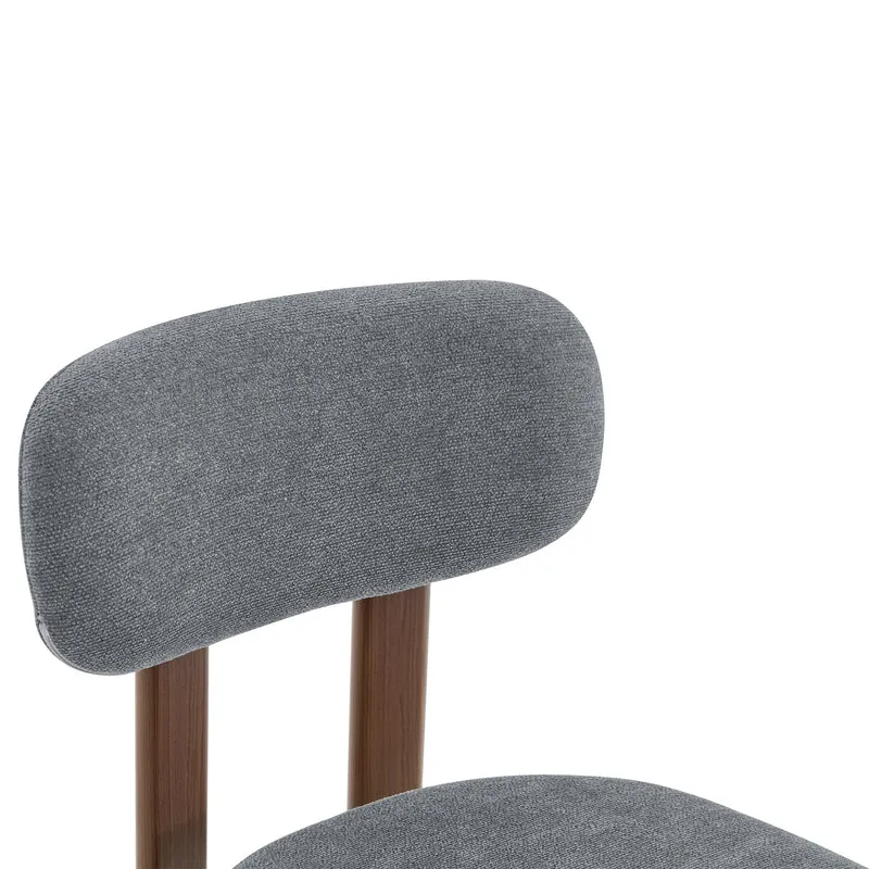 Lot de 2 chaises de salle à manger tissu noir dossier incurvé CLASSICBRASSMAX