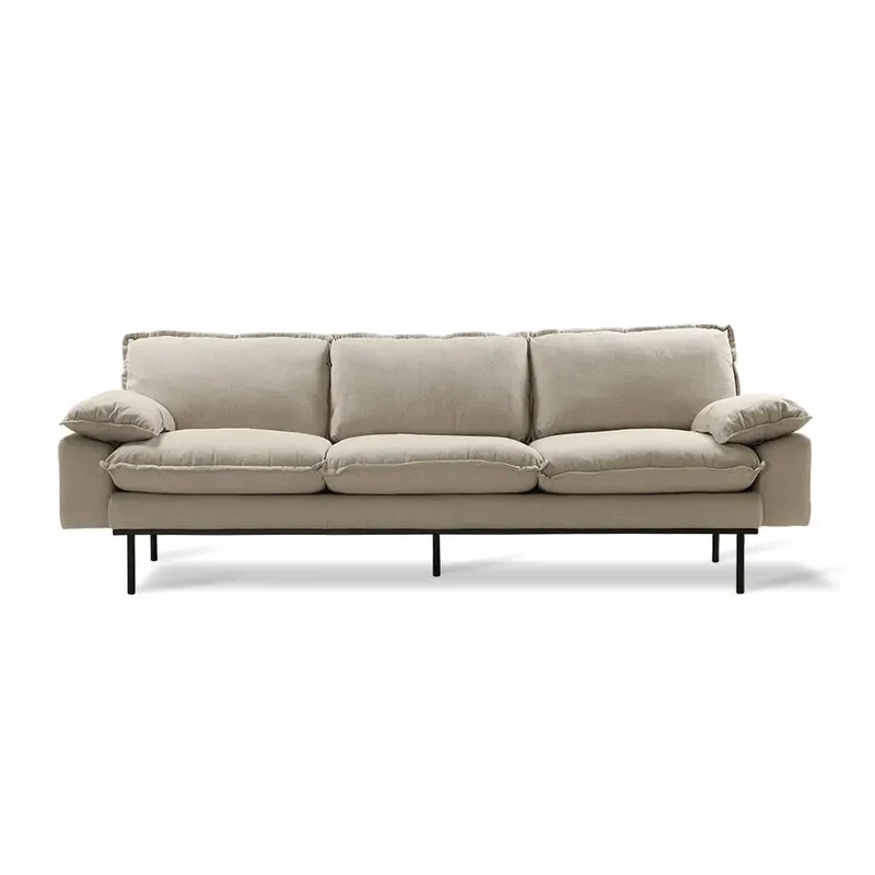 Canapé HK Living Retro 4-Seats velours royal