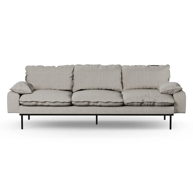 Canapé HK Living Retro 4-Seats velours royal
