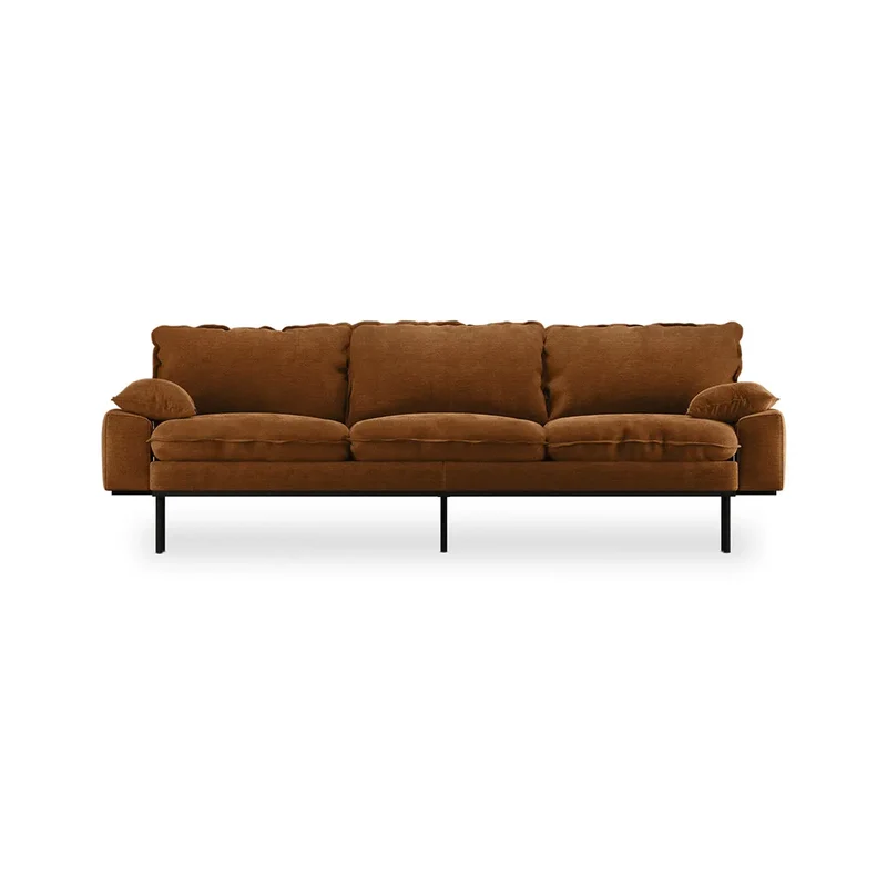 Canapé HK Living Retro 4-Seats velours royal