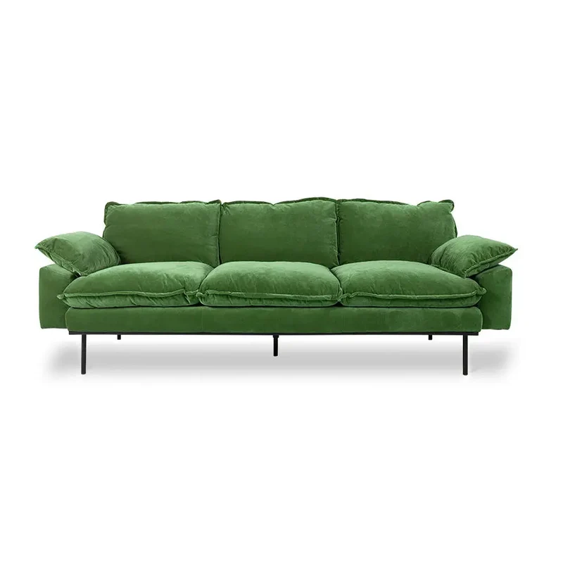 Canapé HK Living Retro 3-Seats velours royal