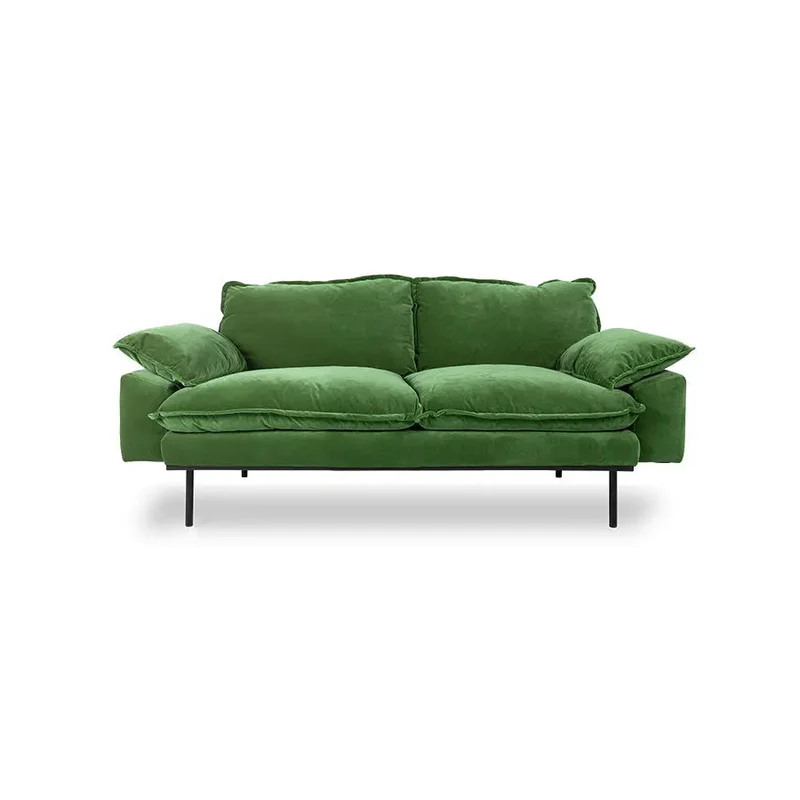 Canapé HK Living Retro 2-Seats Velours royal