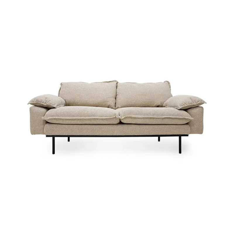 Canapé HK Living Retro 2-Seats Velours royal