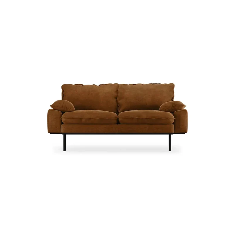 Canapé HK Living Retro 2-Seats Velours royal