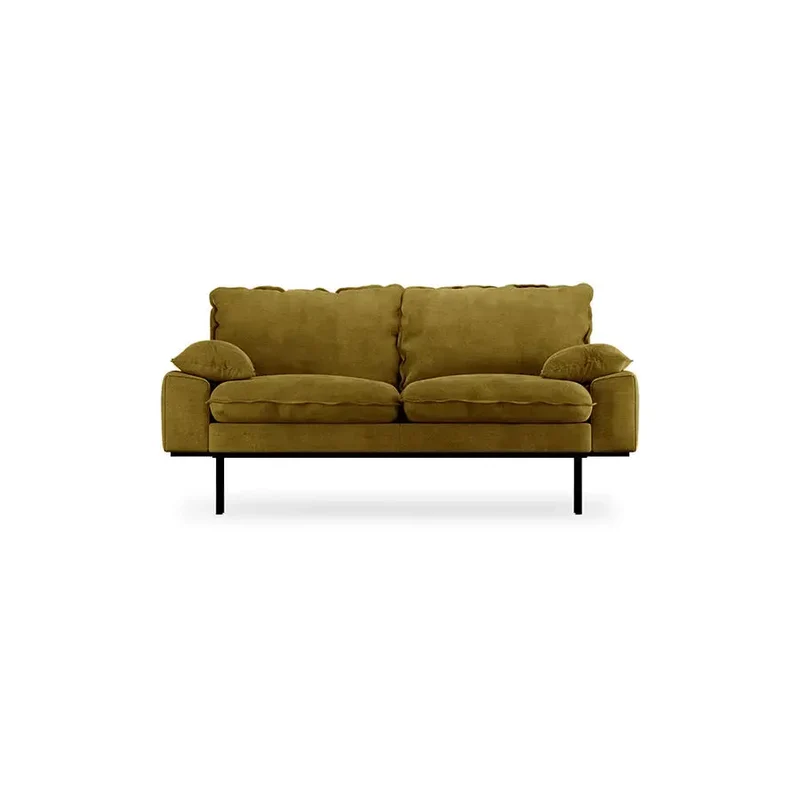 Canapé HK Living Retro 2-Seats Velours royal