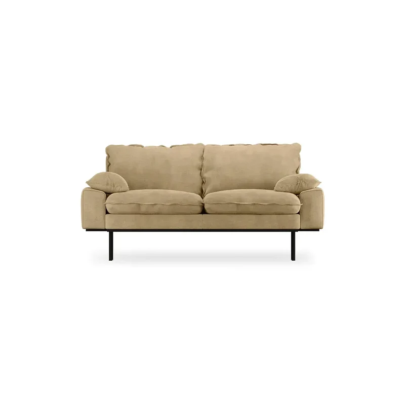Canapé HK Living Retro 2-Seats Velours royal