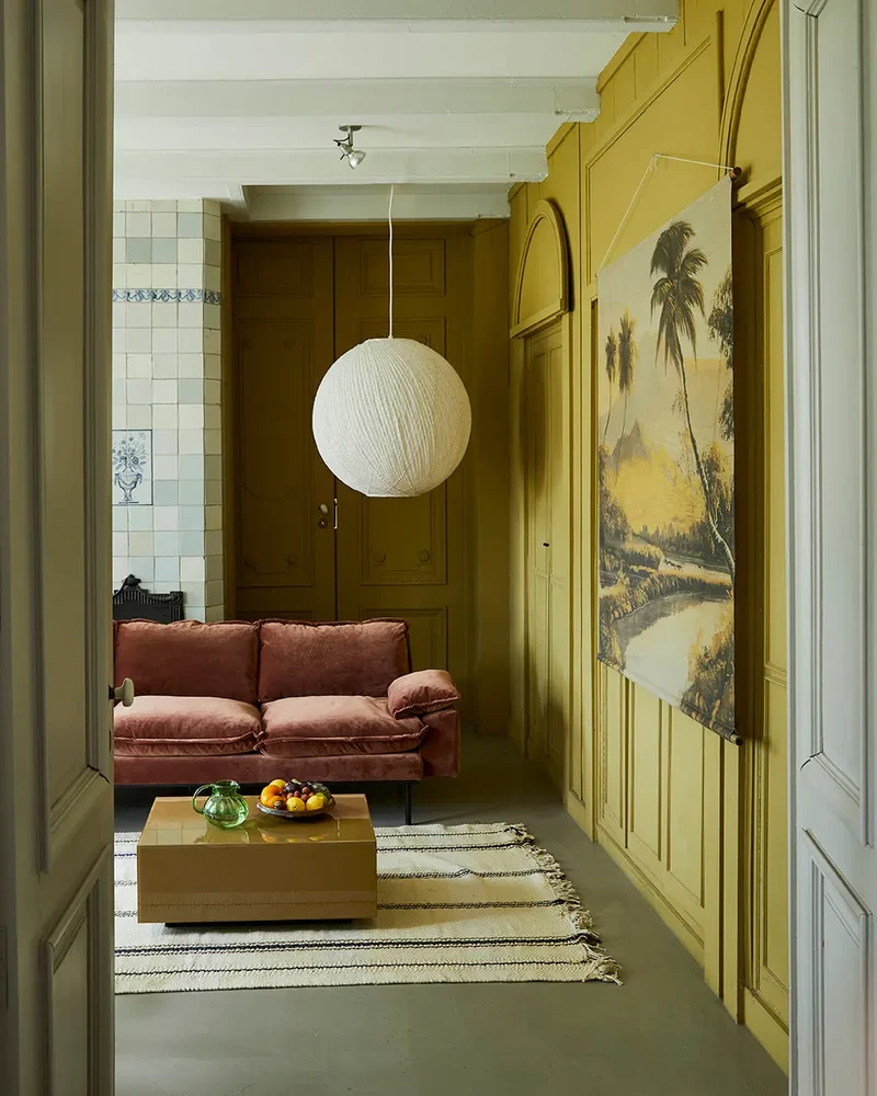 Canapé HK Living Retro 2-Seats Velours royal