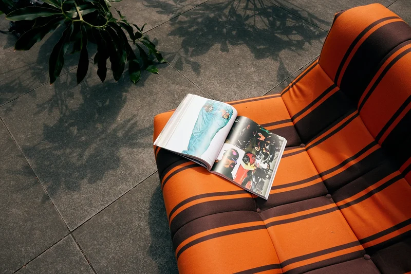Fauteuil HK Living Lazy outdoor retro