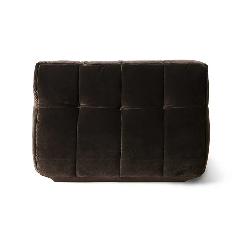 Fauteuil HK Living Lazy royal Velvet expresso