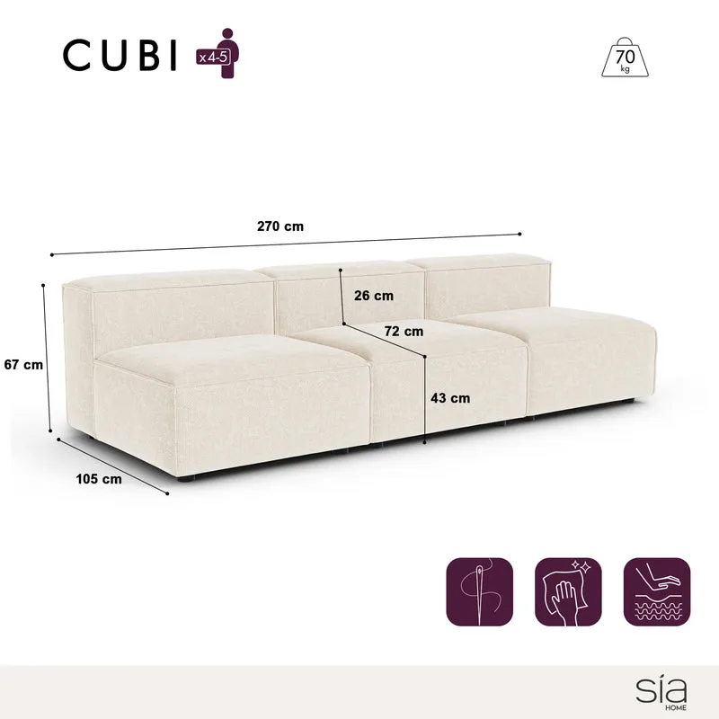 Canapé modulable CUBI 270 cm