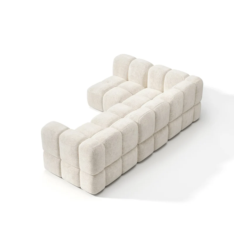 Canapé d'angle gauche modulable NUBI 256 x 167 cm