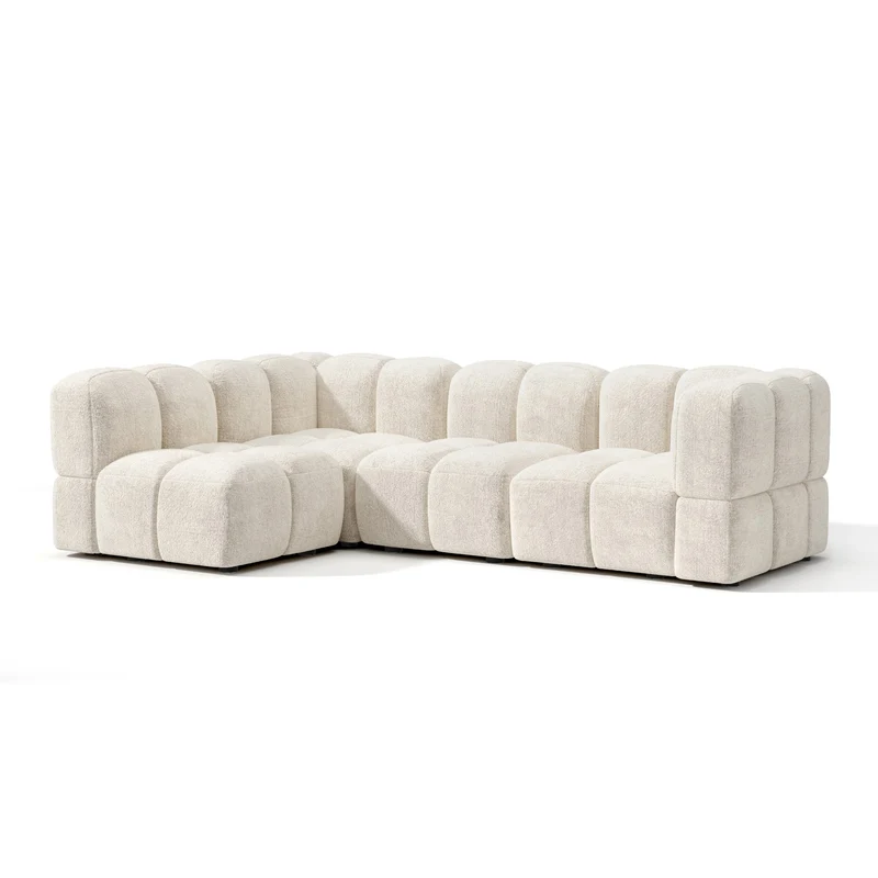 Canapé d'angle gauche modulable NUBI 256 x 167 cm