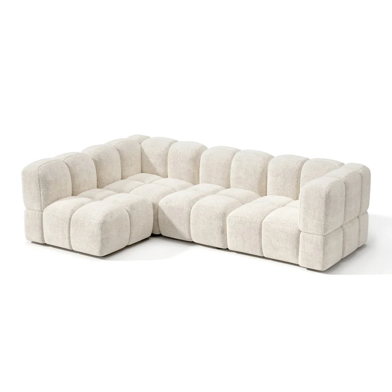 Canapé d'angle gauche modulable NUBI 256 x 167 cm