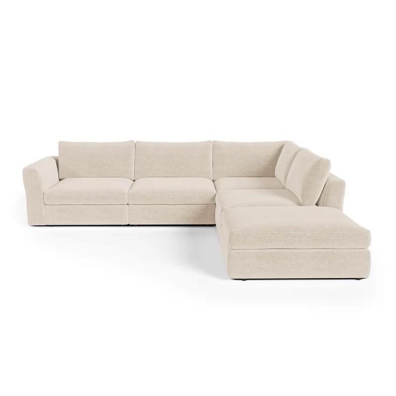 Canapé grand angle droit modulable 7 places Nest