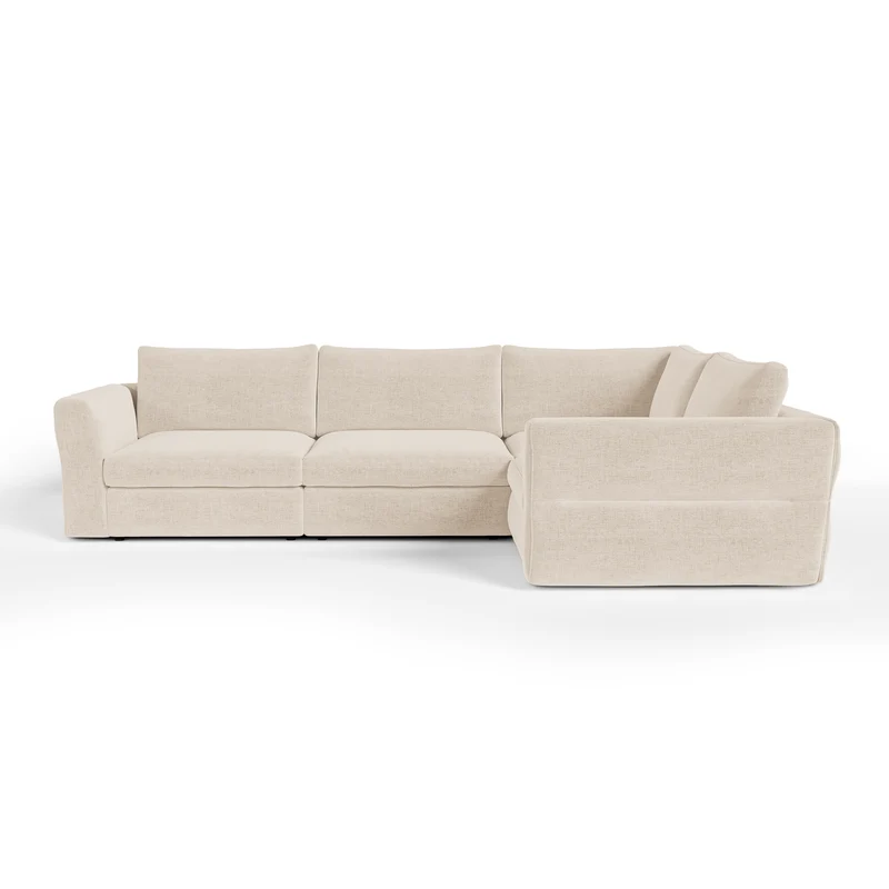Canapé d'angle droit modulable 5-6 places Nest