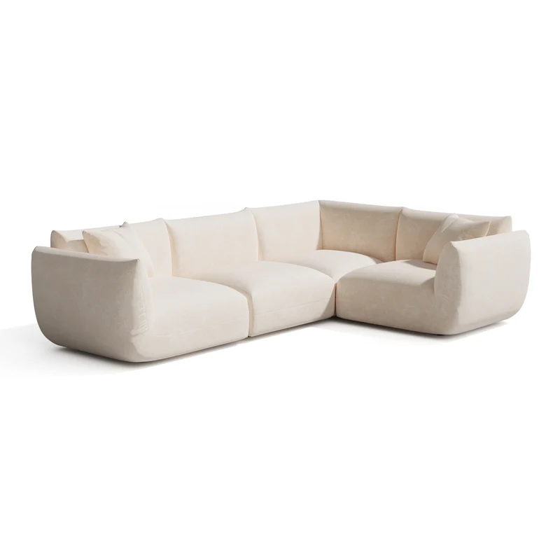 Canapé d'angle droit modulable 5-6 places Nooma