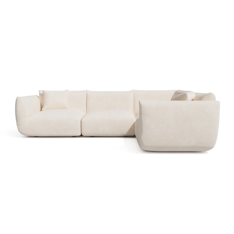 Canapé d'angle droit modulable 5-6 places Nooma