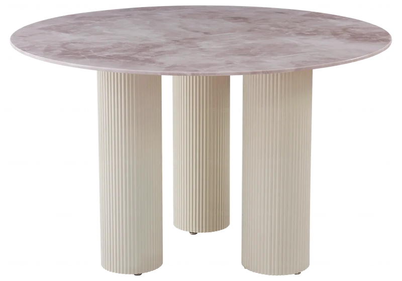 Table à manger céramique marbre gris - Elio