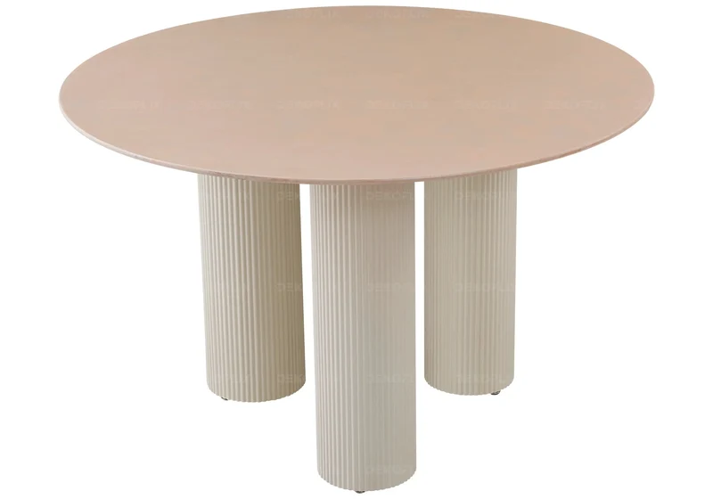 Table à manger céramique marbre blanc - Elio