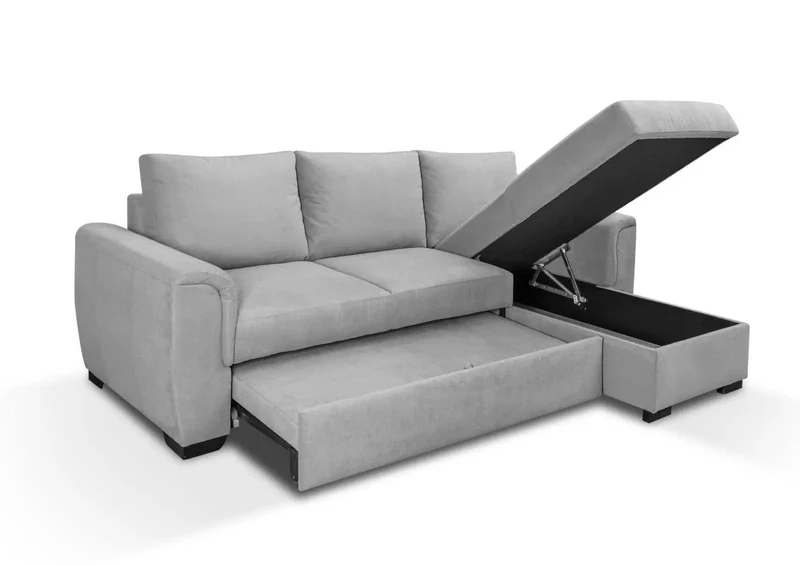 Canapé angle convertible anthracite - Juba