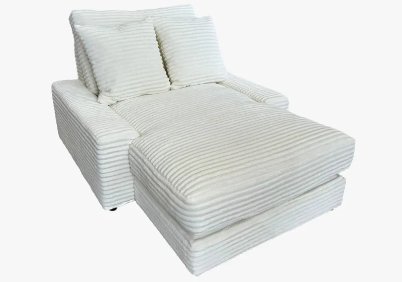 Canapé moderne tissu côtelé anthracite - Lino