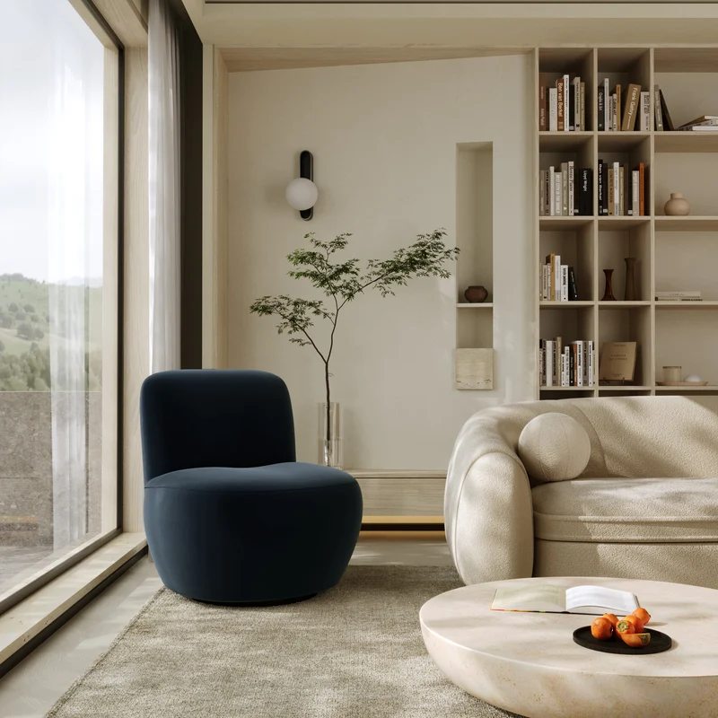 Fauteuil pivotant Jena