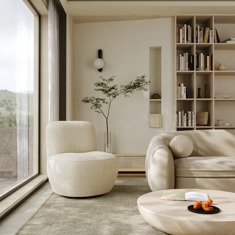 Fauteuil pivotant Jena
