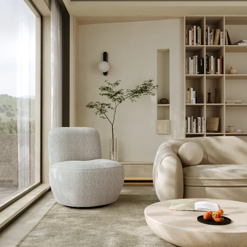 Fauteuil pivotant Jena