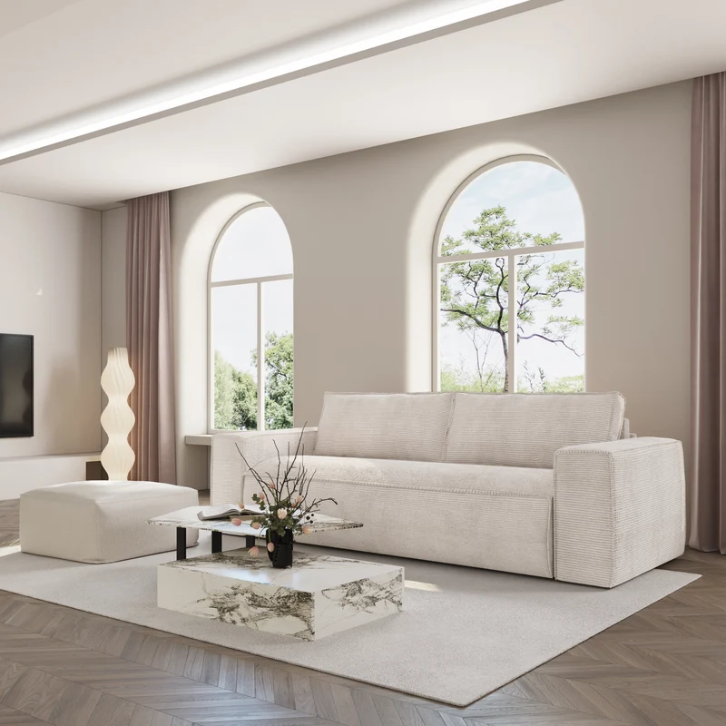 Canapé Convertible Joan Couchage 160 cm