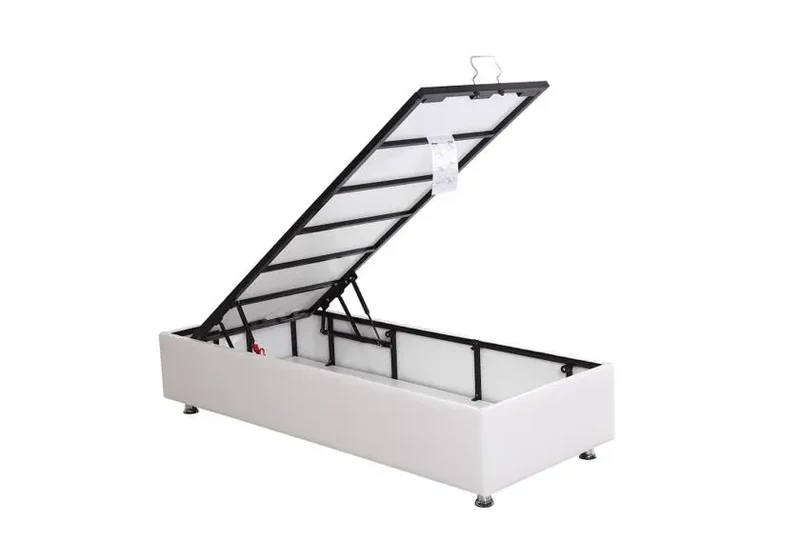 Sommier lit coffre rangement blanc SMART