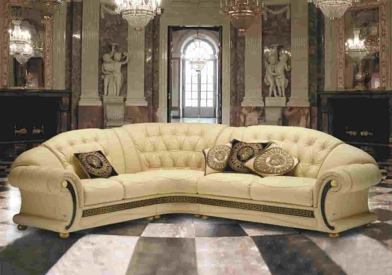 Canapé cuir versace gold LOUIS